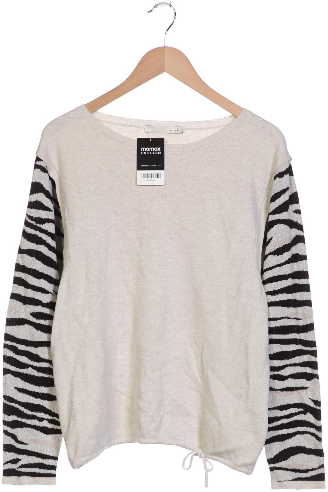 

Oui Damen Pullover, weiß, Gr. 38