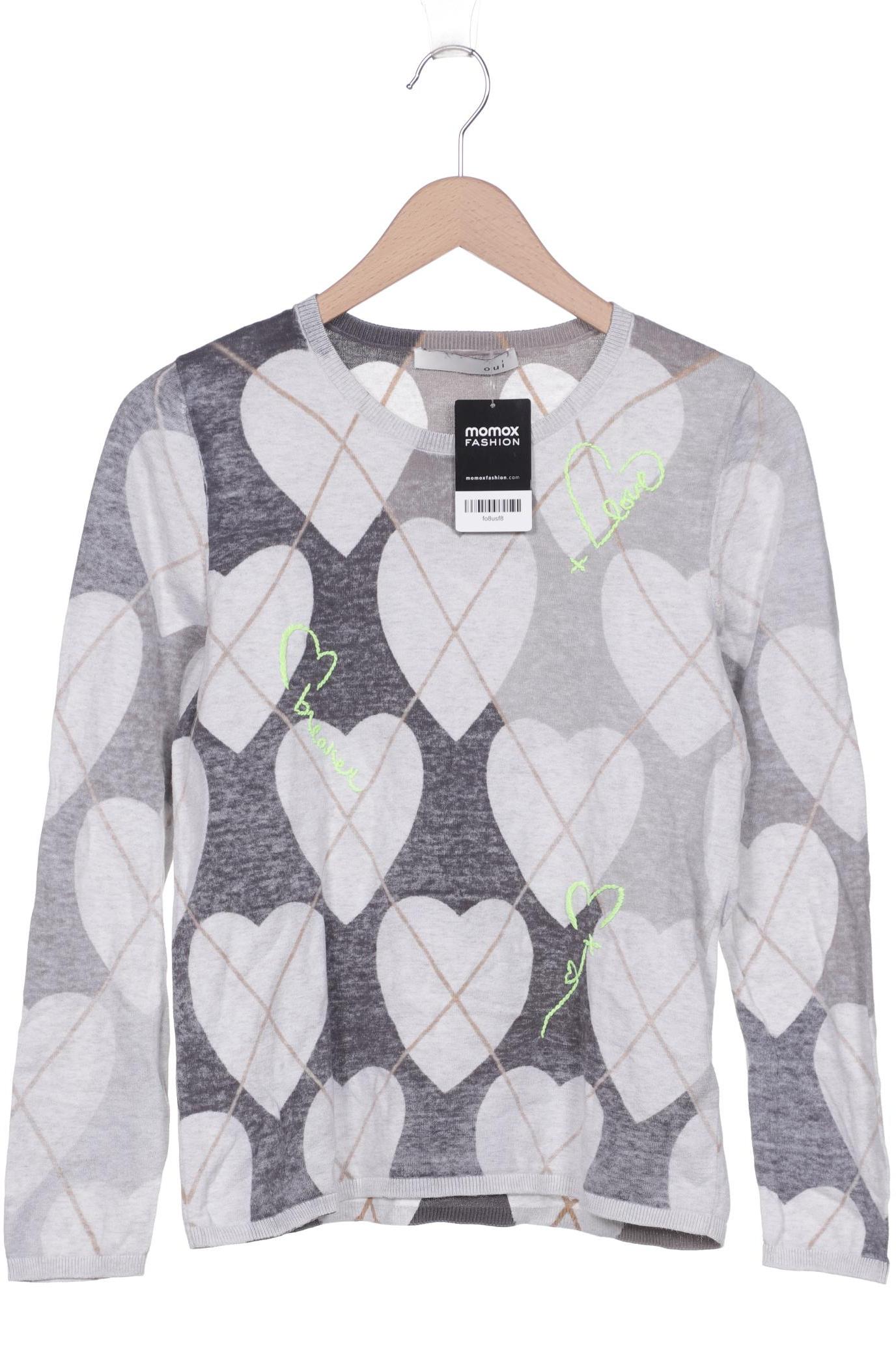 

Oui Damen Pullover, grau