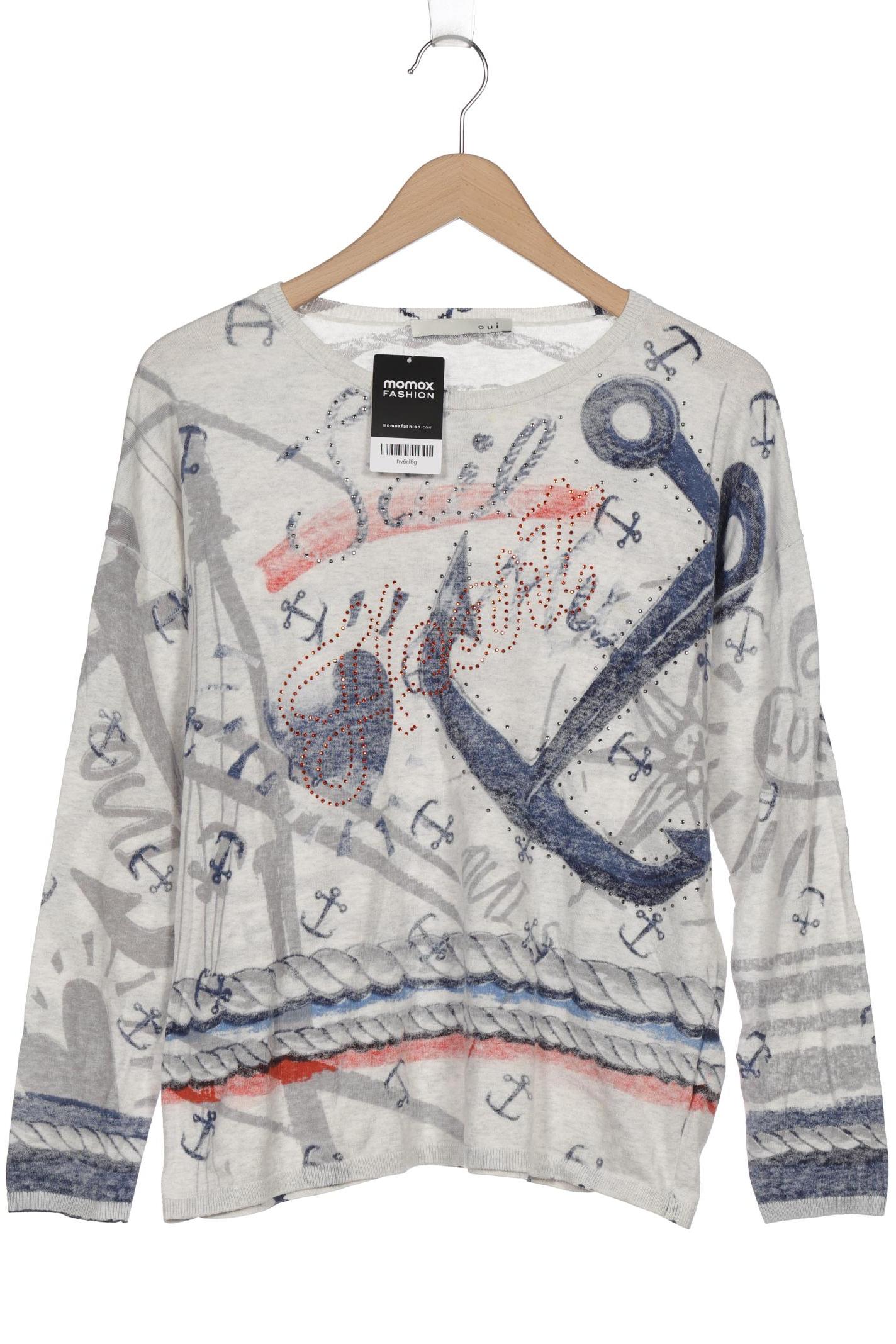 

Oui Damen Pullover, weiß, Gr. 40