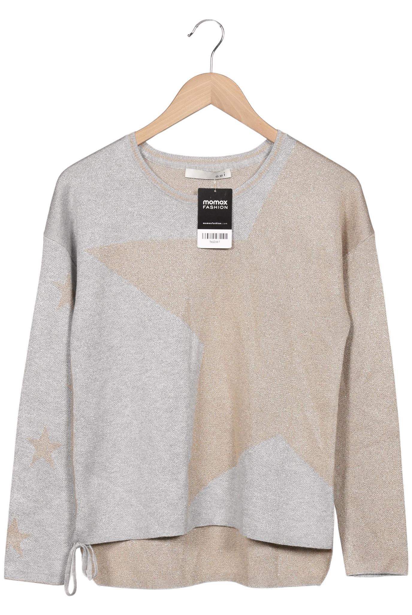 

Oui Damen Pullover, grau, Gr. 34