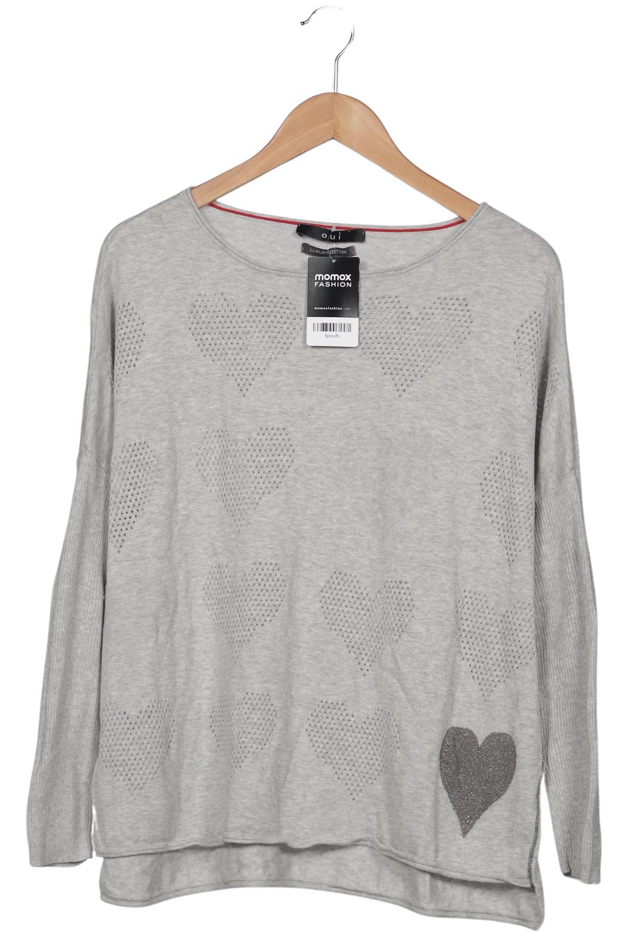 

Oui Damen Pullover, grau, Gr. 38