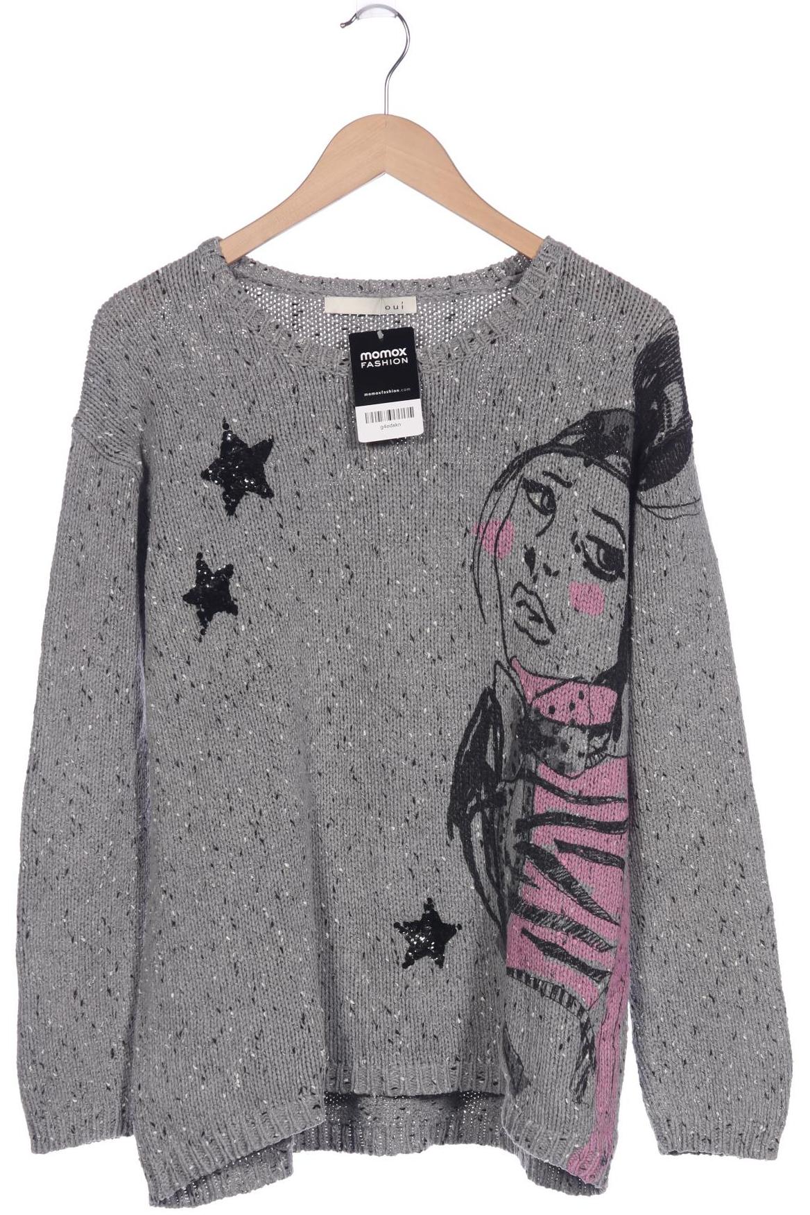 

Oui Damen Pullover, grau, Gr. 42