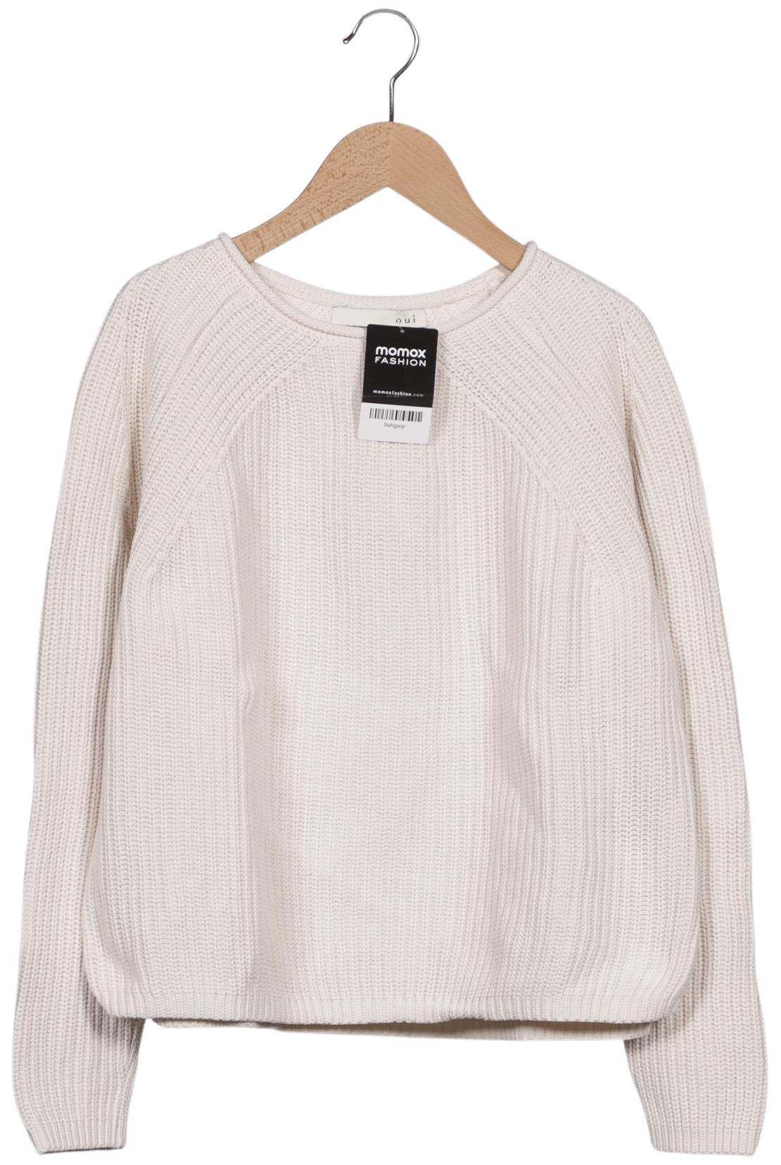 

Oui Damen Pullover, weiß, Gr. 36