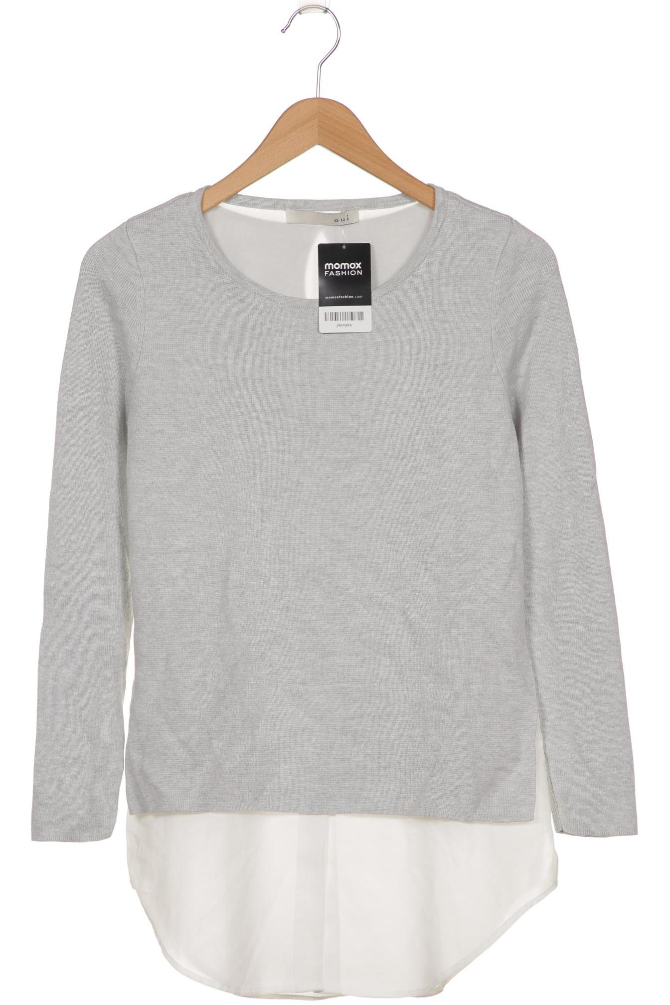 

Oui Damen Pullover, grau