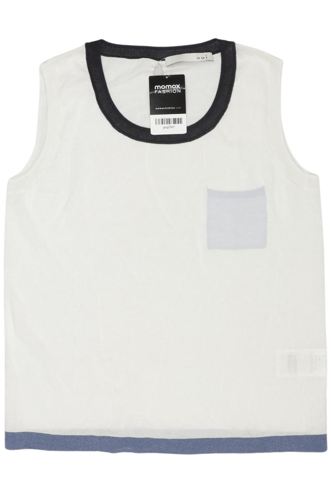 

Oui Damen Pullover, weiß, Gr. 38