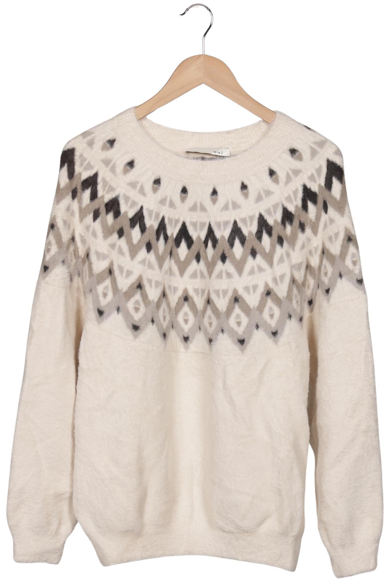 

Oui Damen Pullover, cremeweiß, Gr. 42