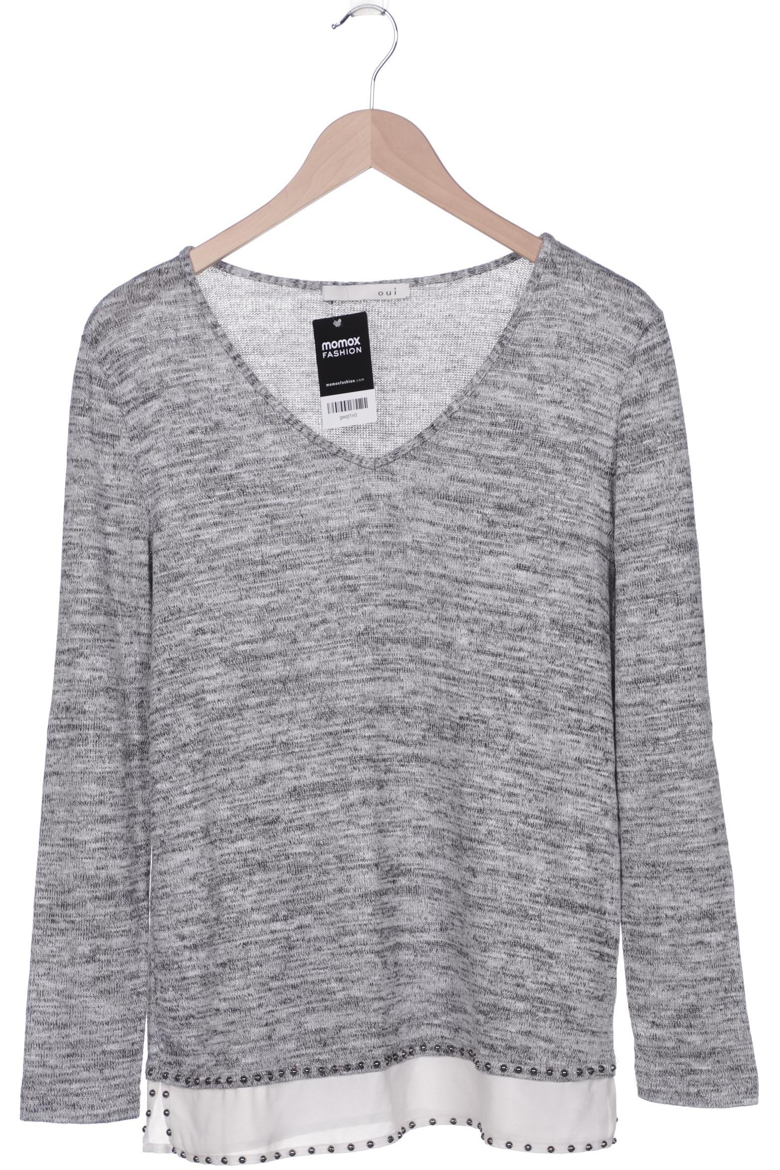 

Oui Damen Pullover, grau