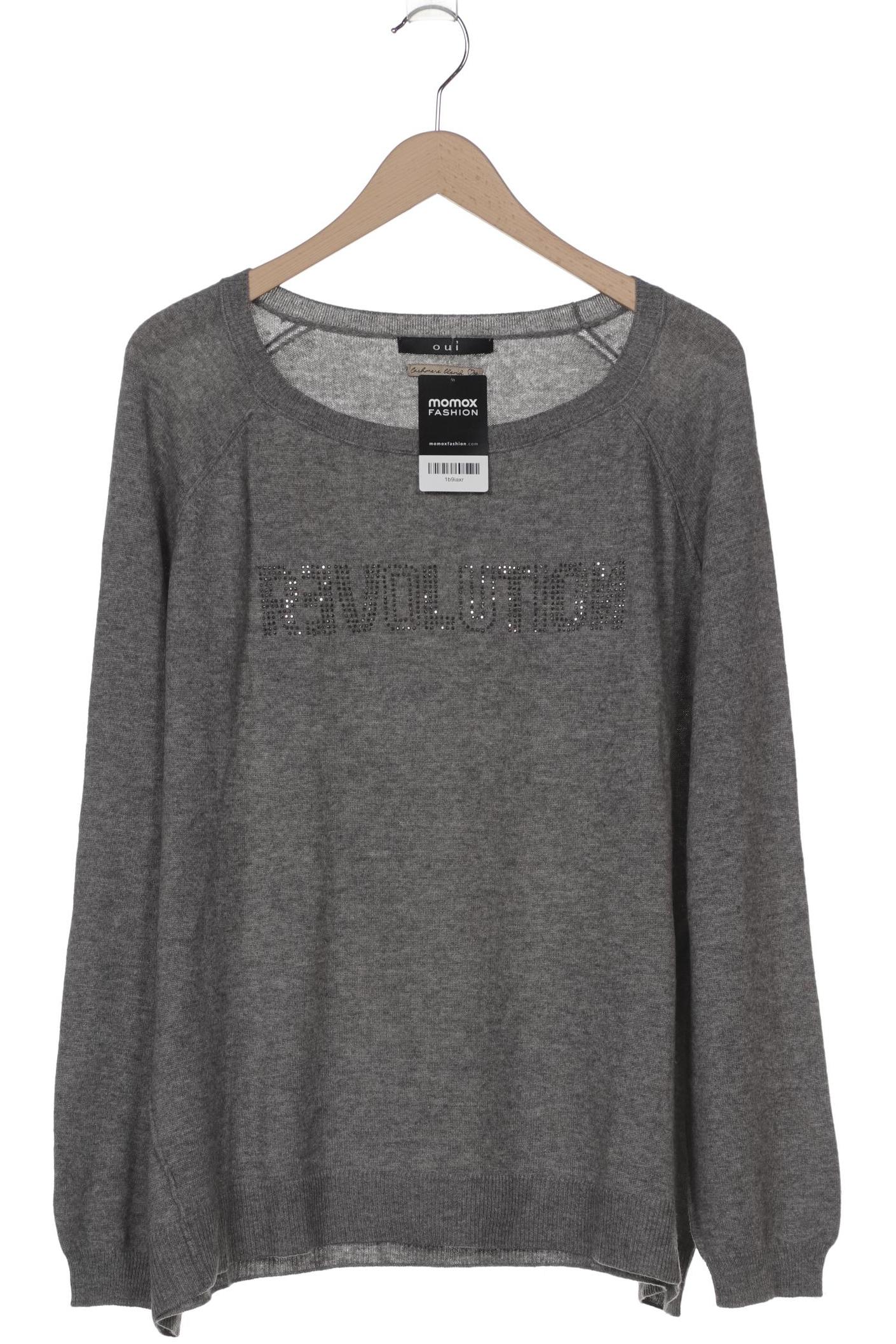 

Oui Damen Pullover, grau, Gr. 46