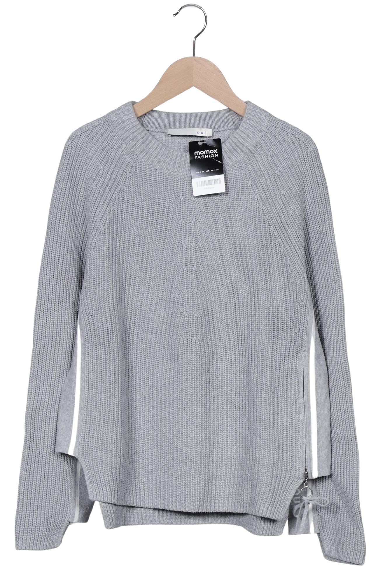 

Oui Damen Pullover, grau, Gr. 36