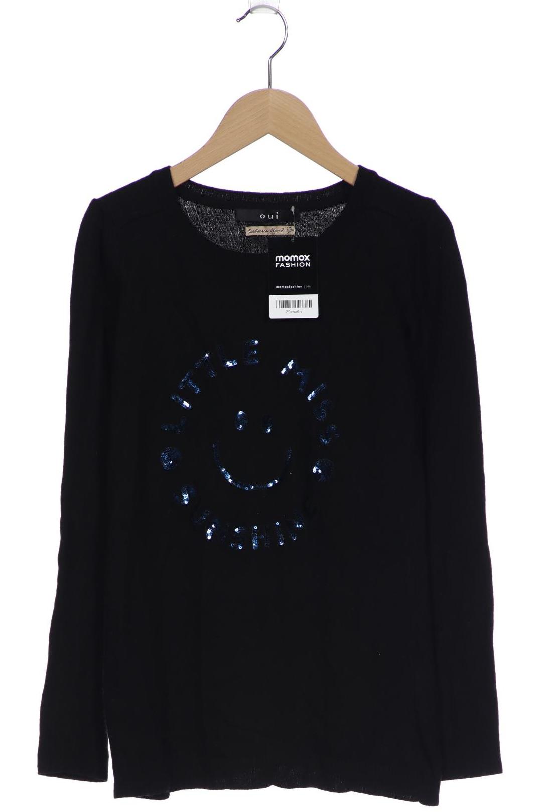 

Oui Damen Pullover, schwarz