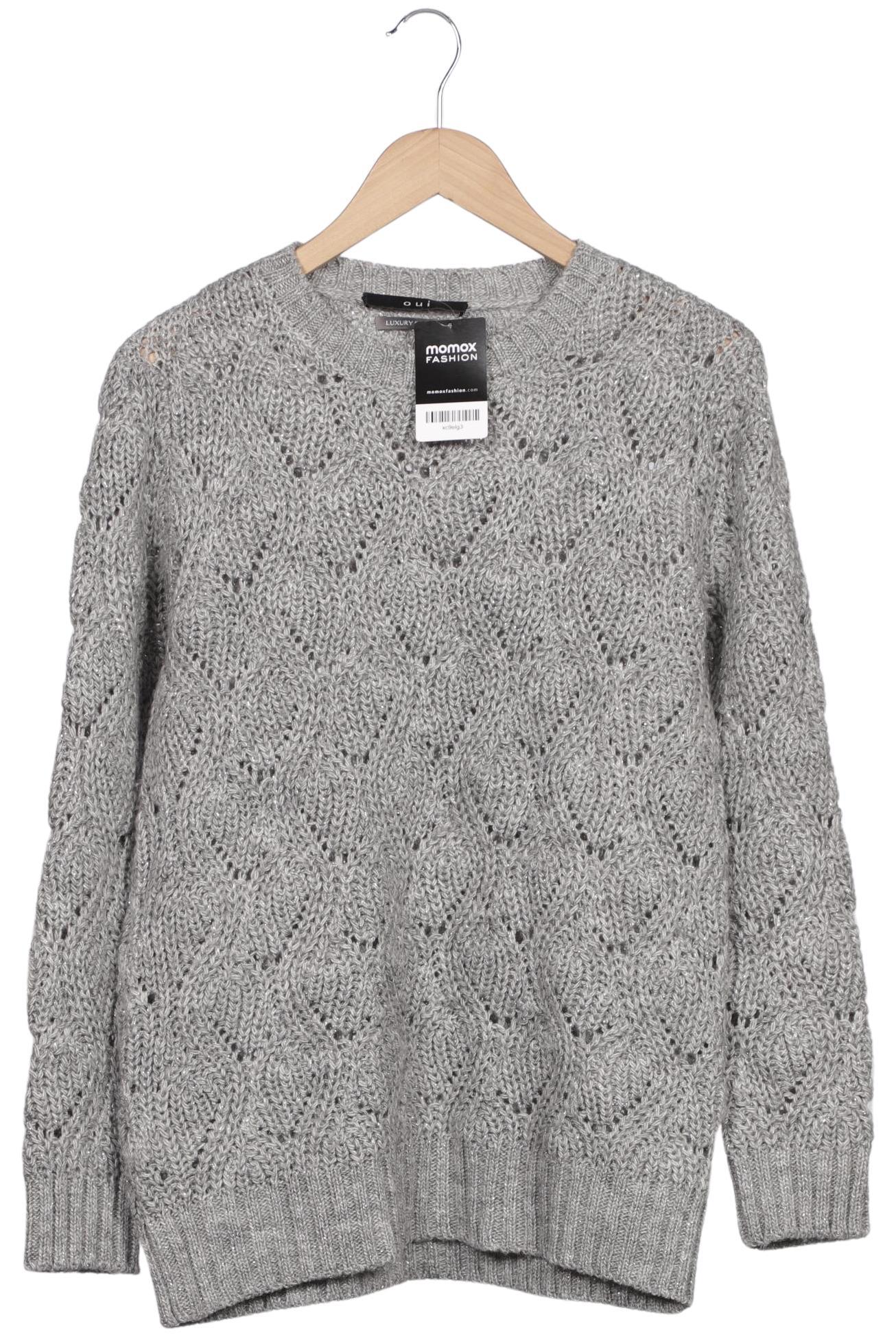 

Oui Damen Pullover, grau, Gr. 38