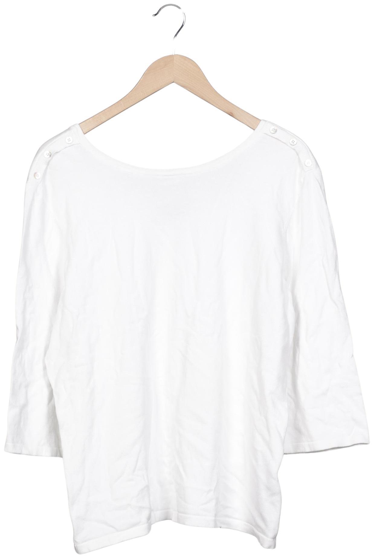 

Oui Damen Pullover, weiß, Gr. 46