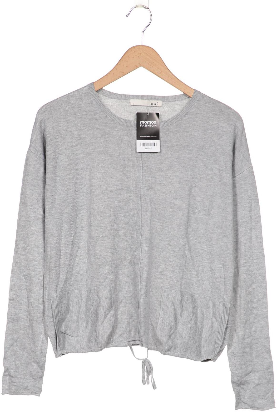 

Oui Damen Pullover, grau