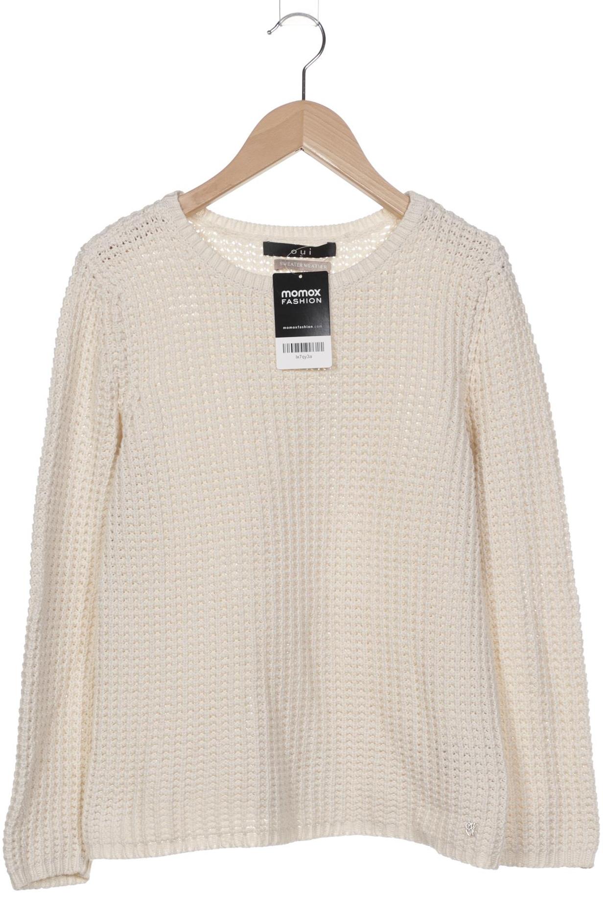 

Oui Damen Pullover, cremeweiß, Gr. 38