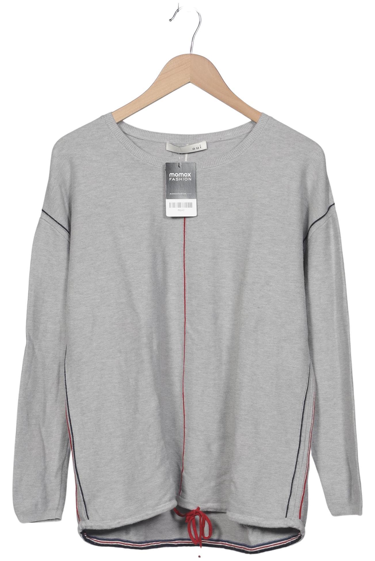 

Oui Damen Pullover, grau, Gr. 58