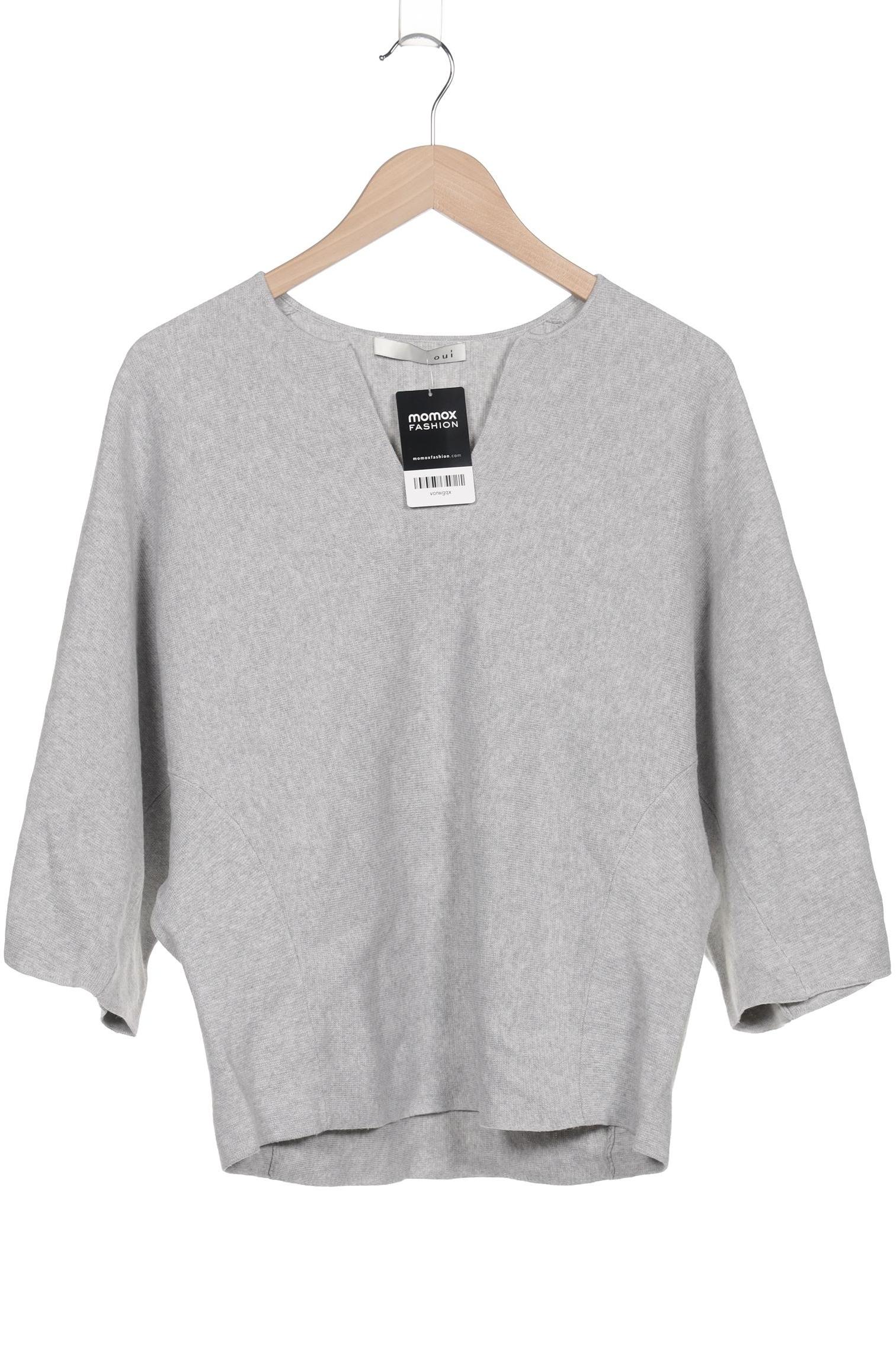 

Oui Damen Pullover, grau, Gr. 34