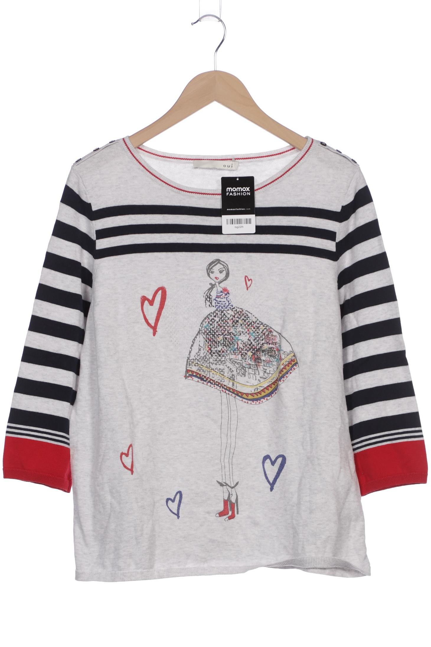 

Oui Damen Pullover, grau, Gr. 44