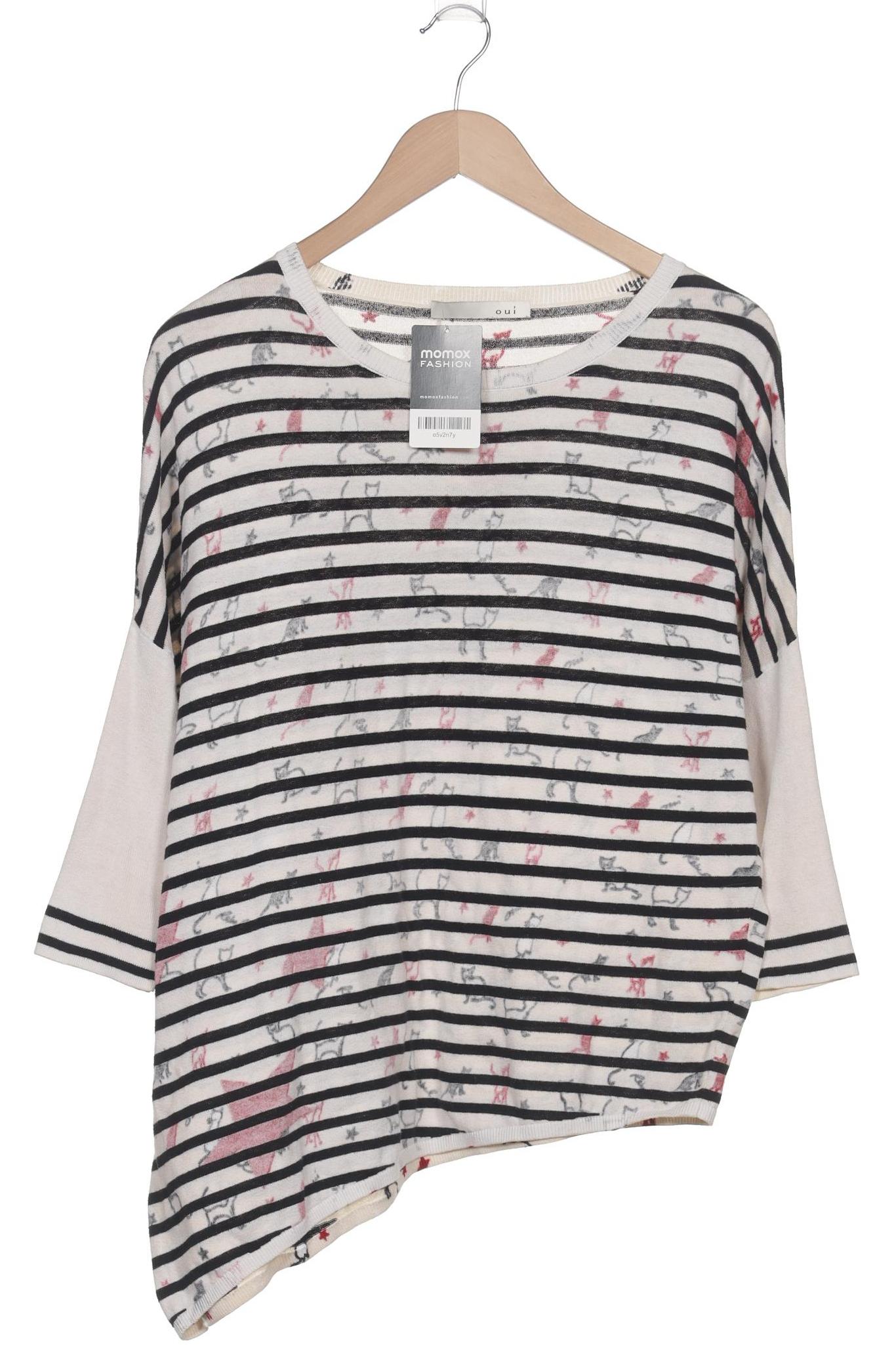 

Oui Damen Pullover, weiß, Gr. 42