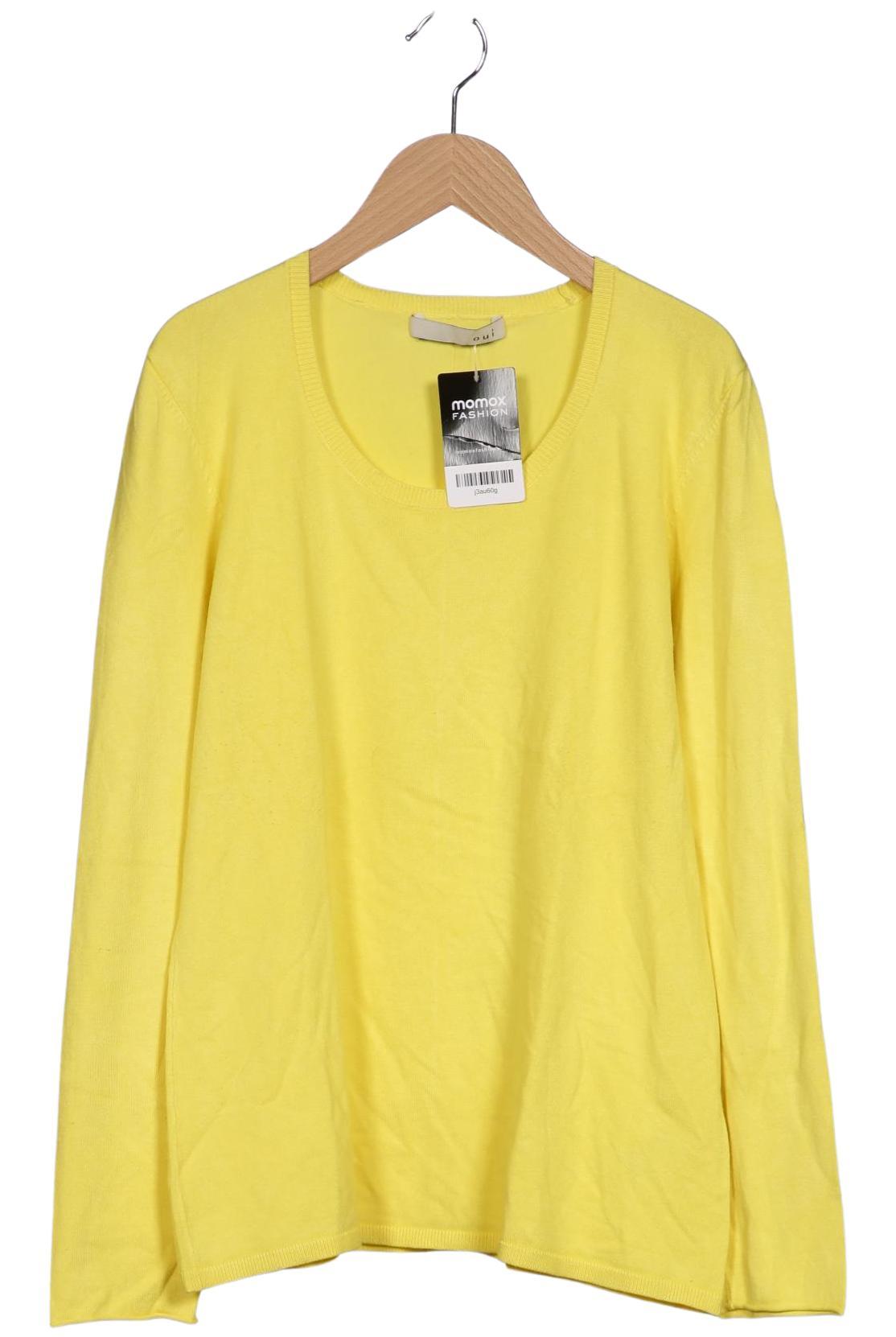 

Oui Damen Pullover, gelb, Gr. 42