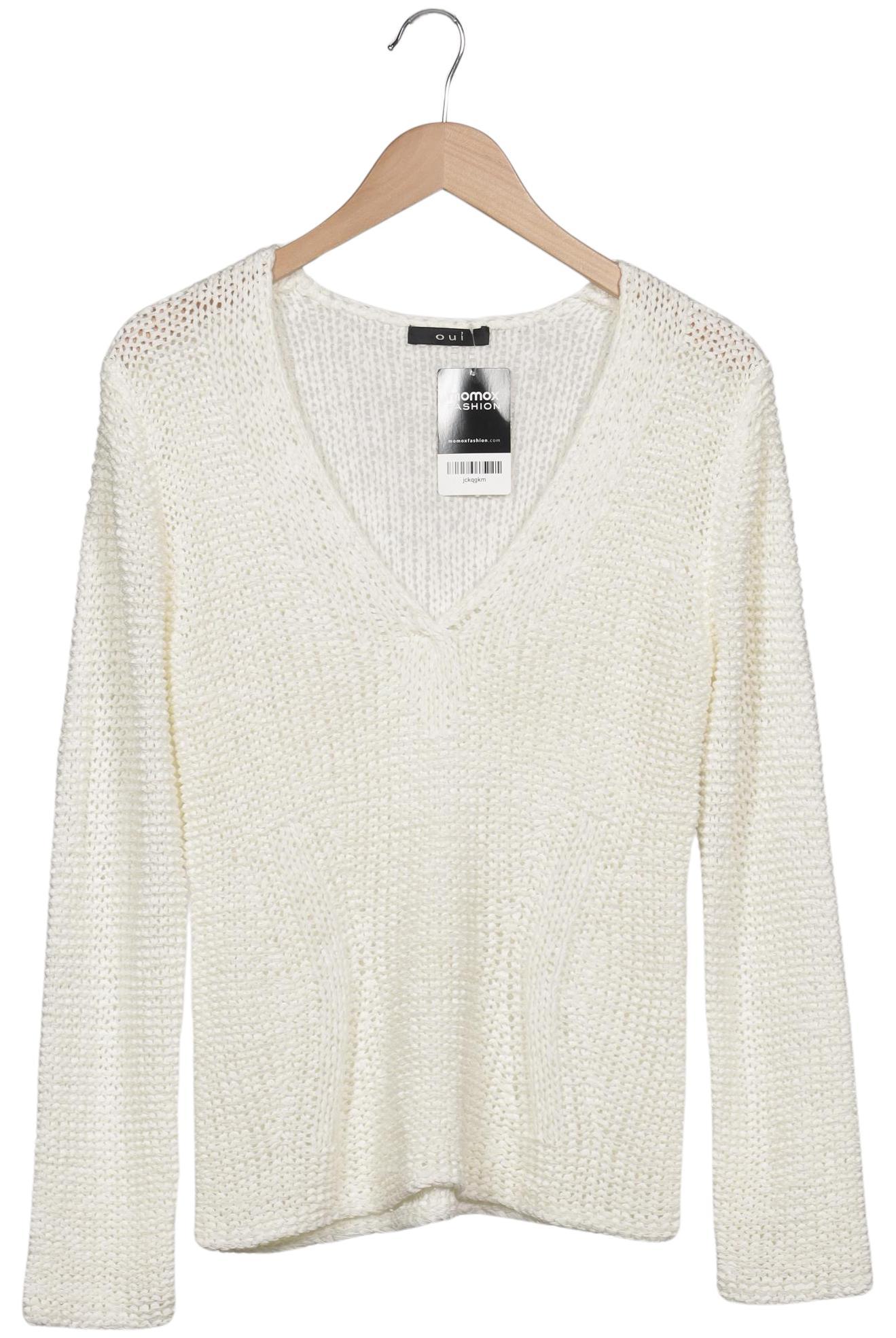 

Oui Damen Pullover, cremeweiß, Gr. 36