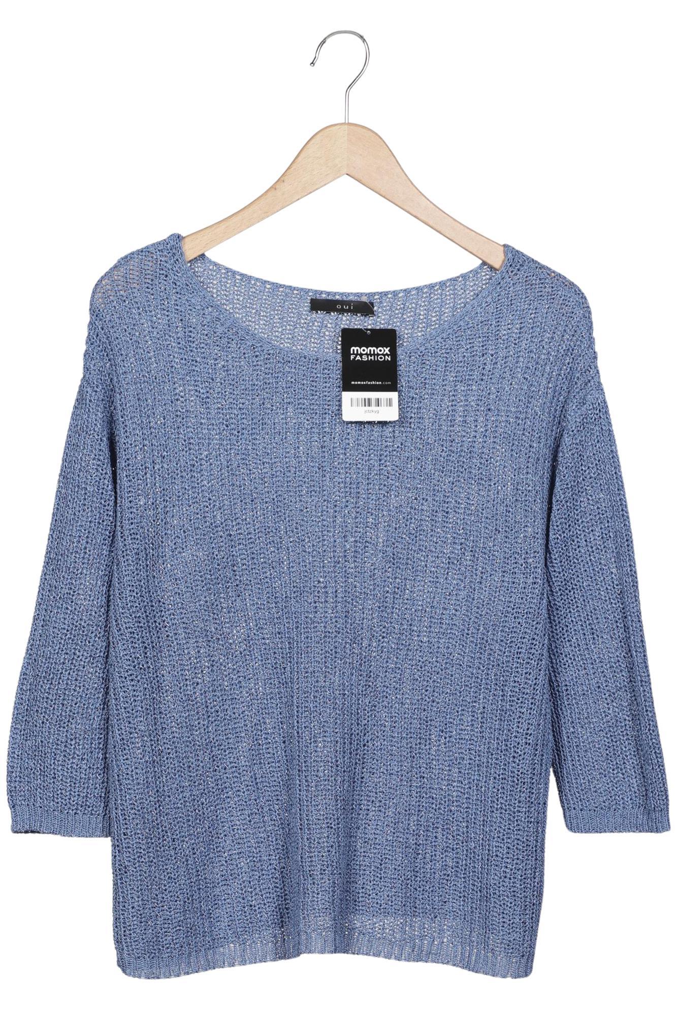 

Oui Damen Pullover, blau, Gr. 42