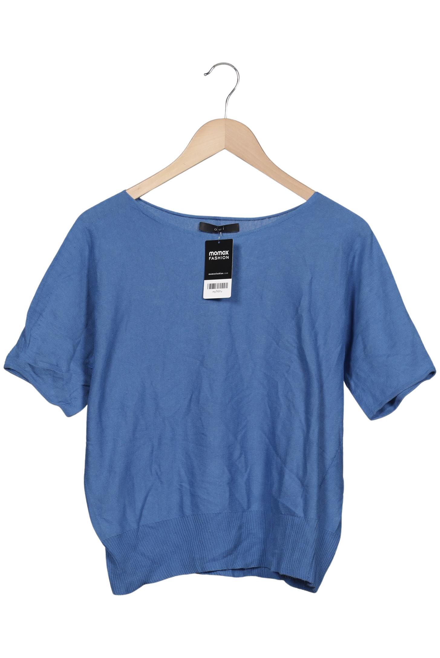 

Oui Damen Pullover, blau, Gr. 34