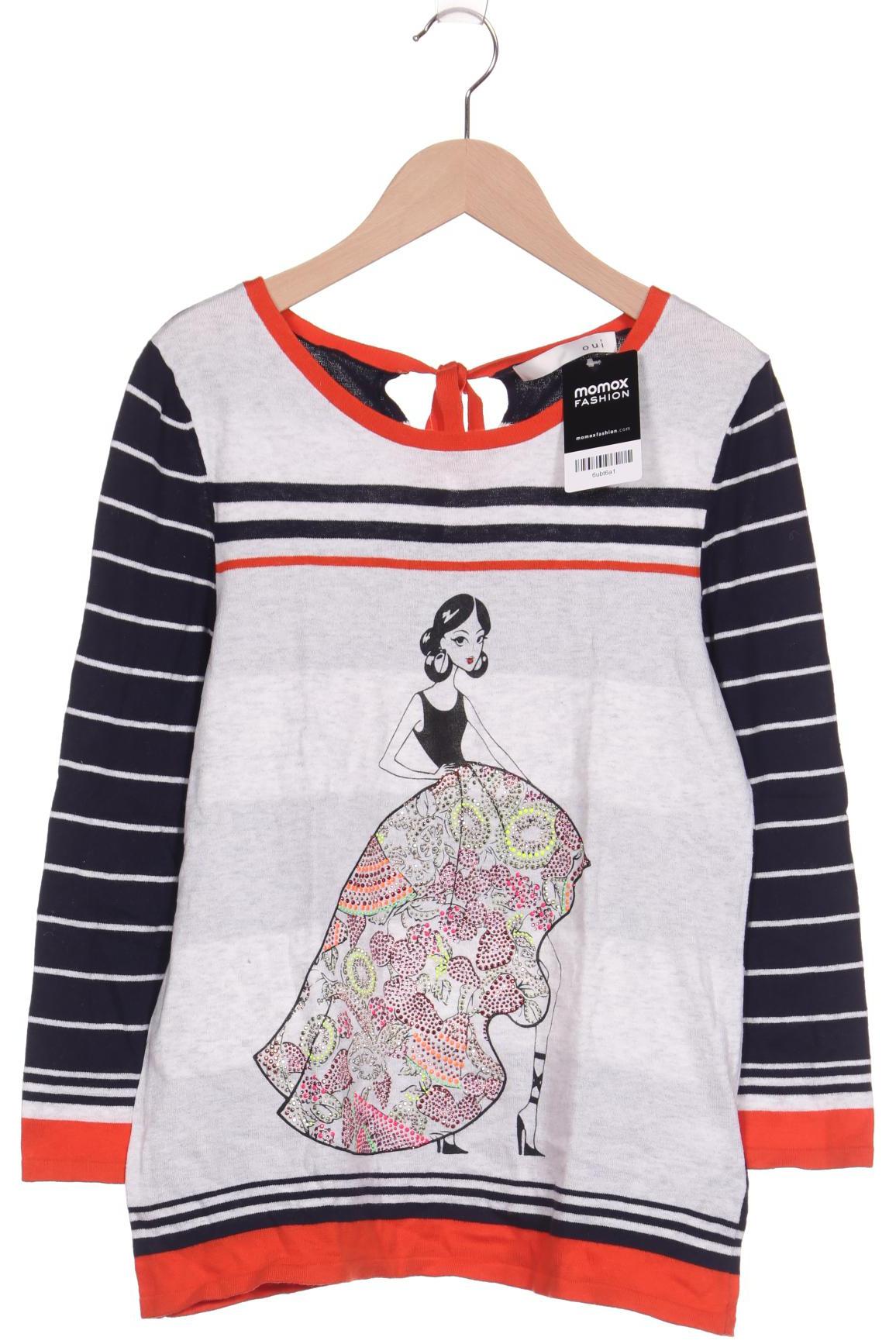 

Oui Damen Pullover, grau, Gr. 34