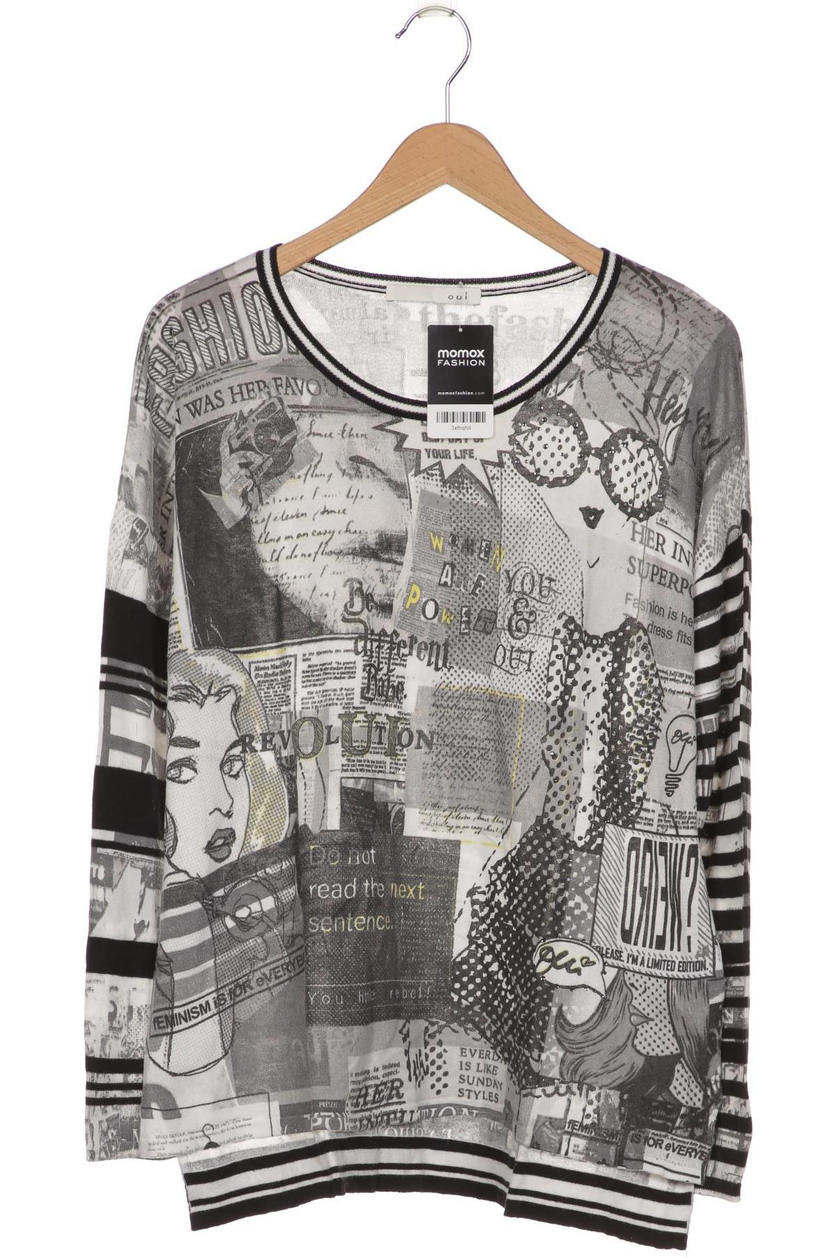 

Oui Damen Pullover, grau