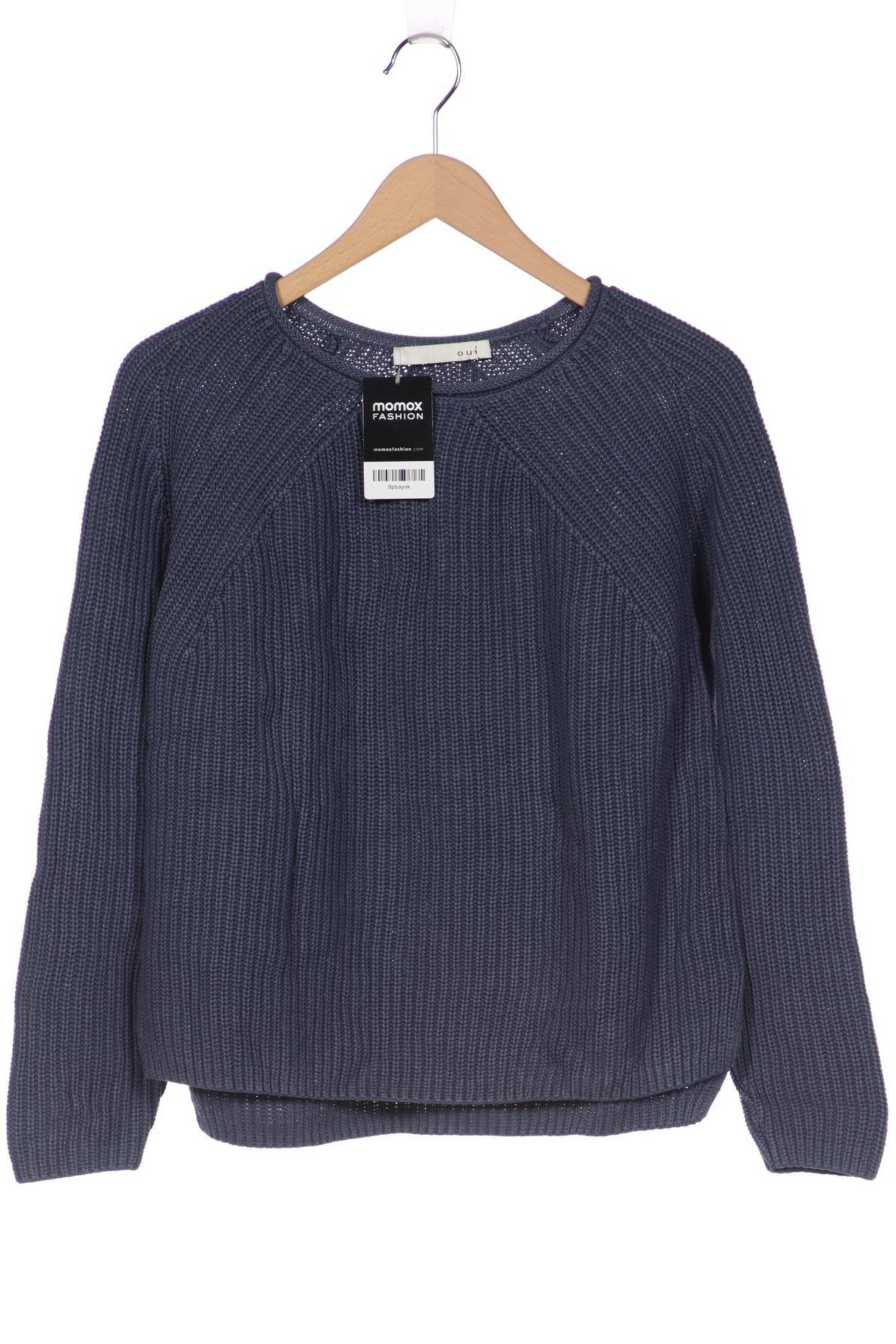 

Oui Damen Pullover, blau, Gr. 36