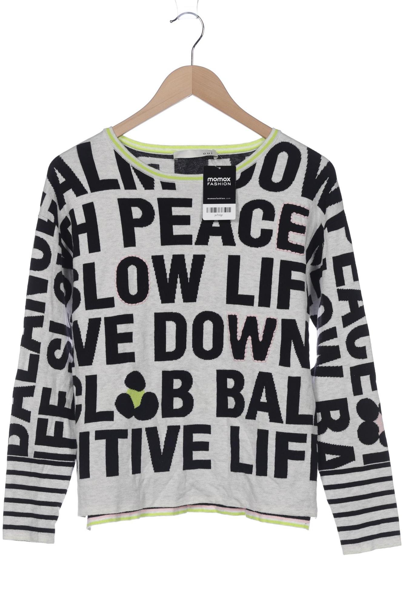 

Oui Damen Pullover, grau