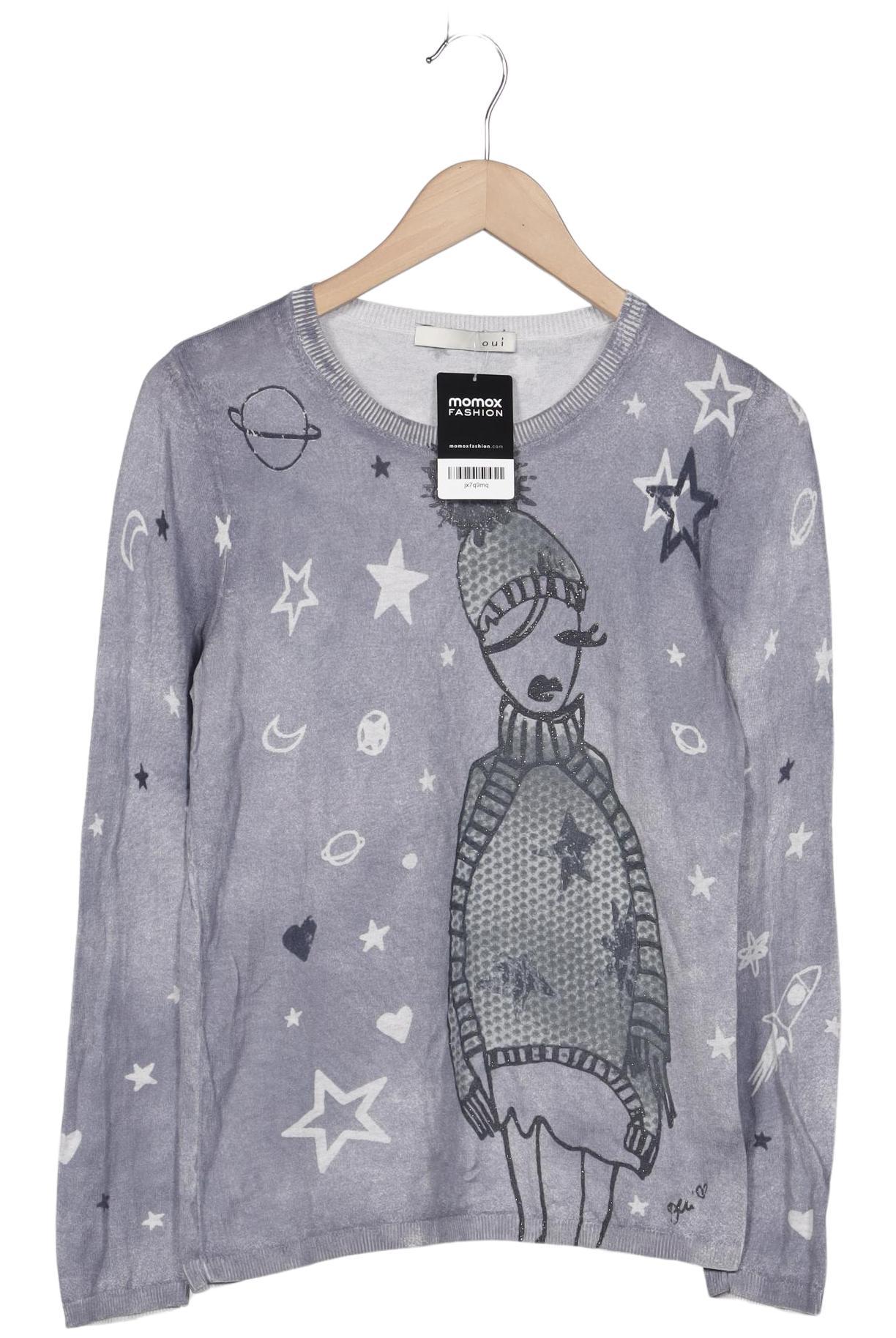

Oui Damen Pullover, grau, Gr. 36