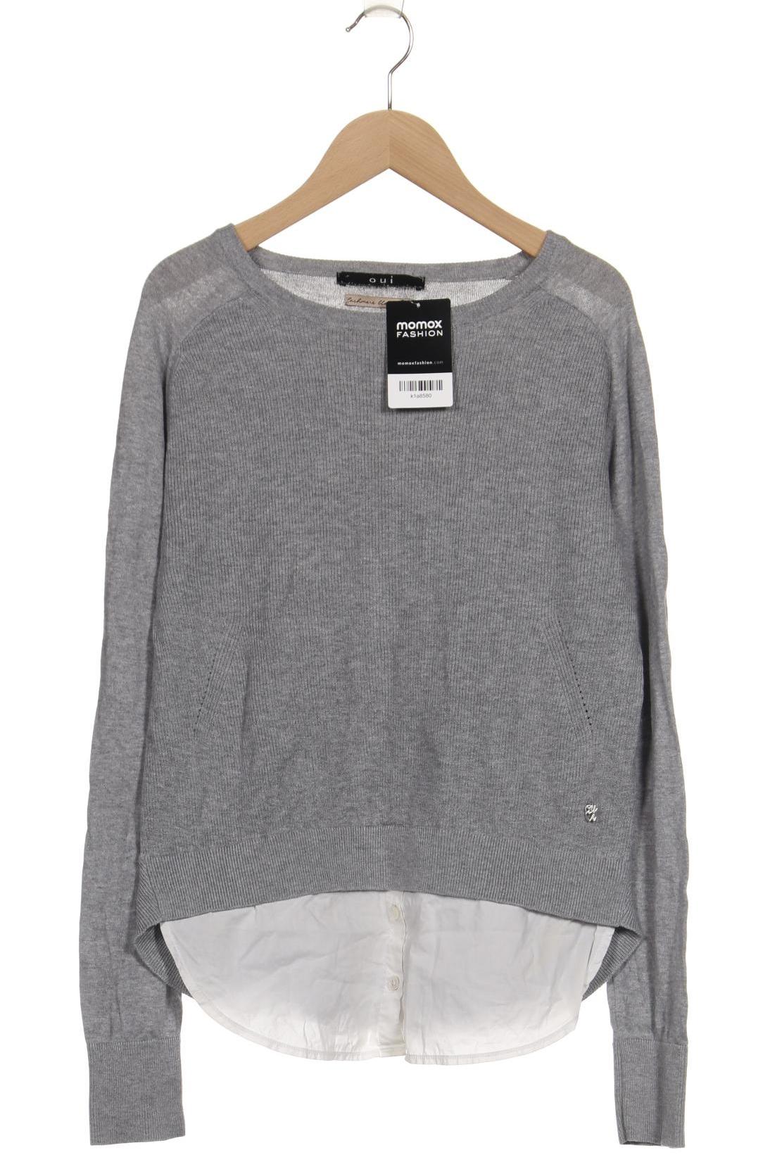 

Oui Damen Pullover, grau, Gr. 36