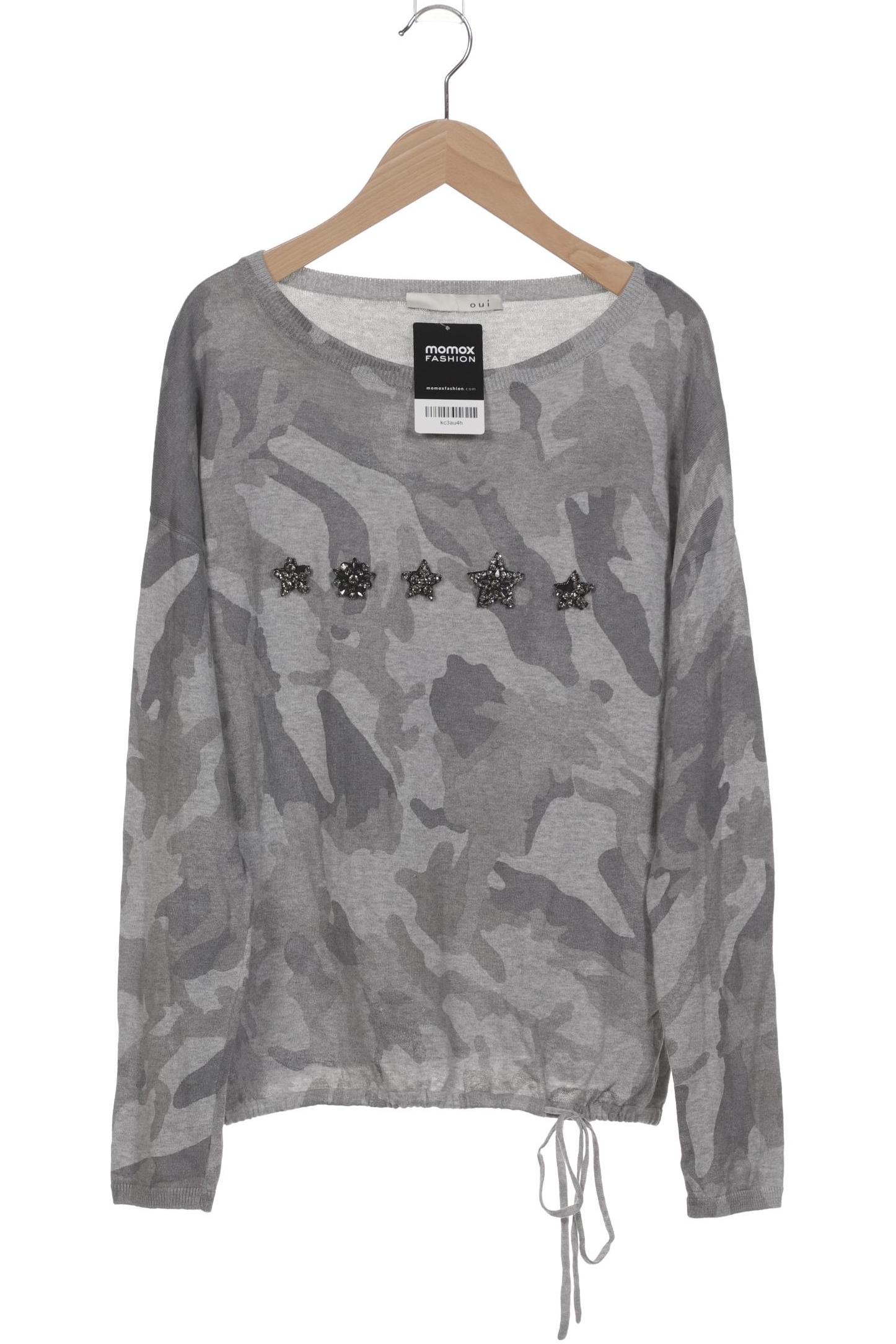 

Oui Damen Pullover, grau, Gr. 36