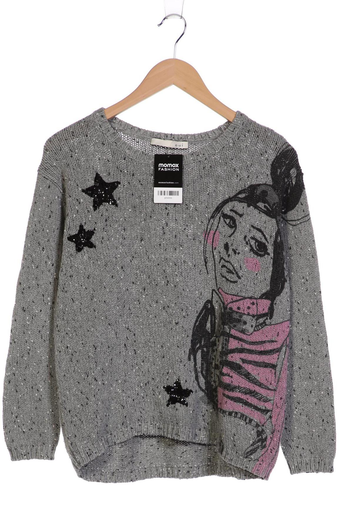 Thumbnail - Oui Damen Pullover, grau, Gr. 38