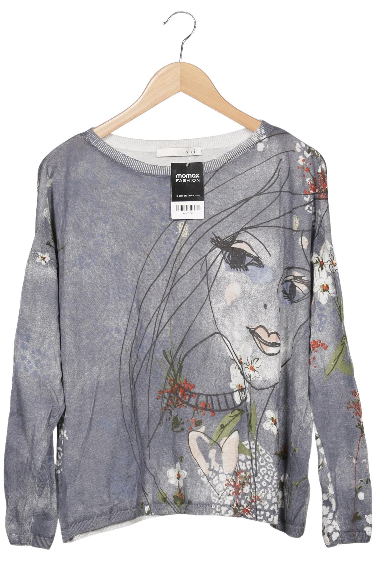 

Oui Damen Pullover, grau, Gr. 36