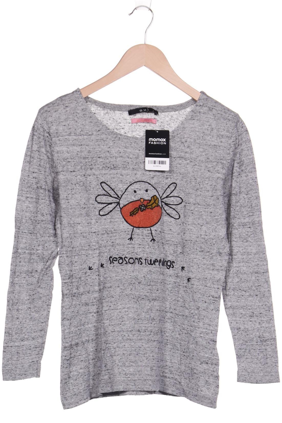 

Oui Damen Pullover, grau