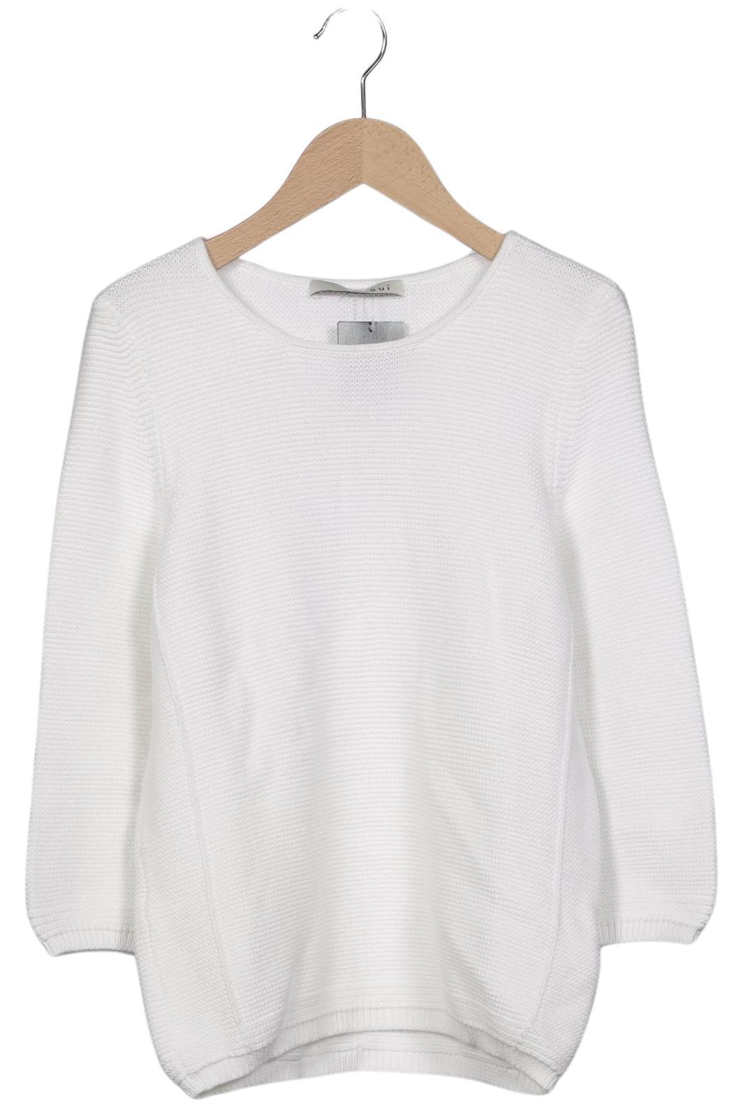 

Oui Damen Pullover, weiß, Gr. 36