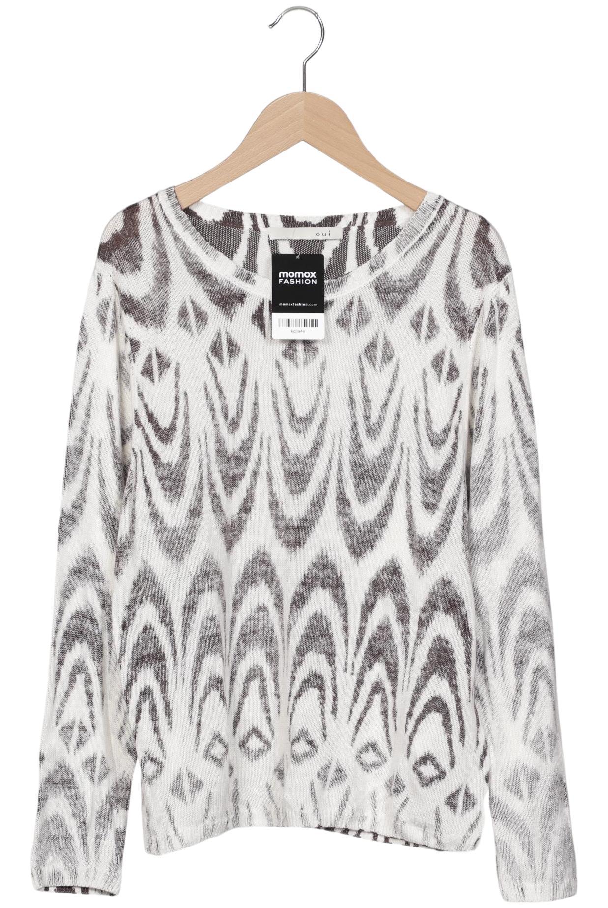 

Oui Damen Pullover, weiß, Gr. 36