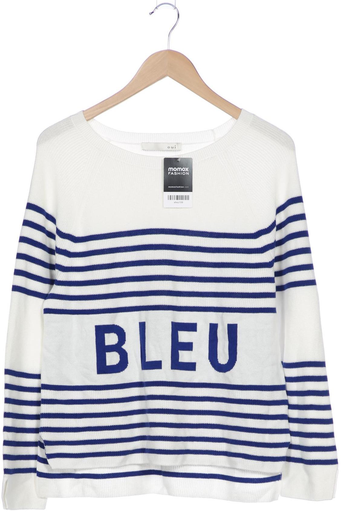 

Oui Damen Pullover, weiß, Gr. 38