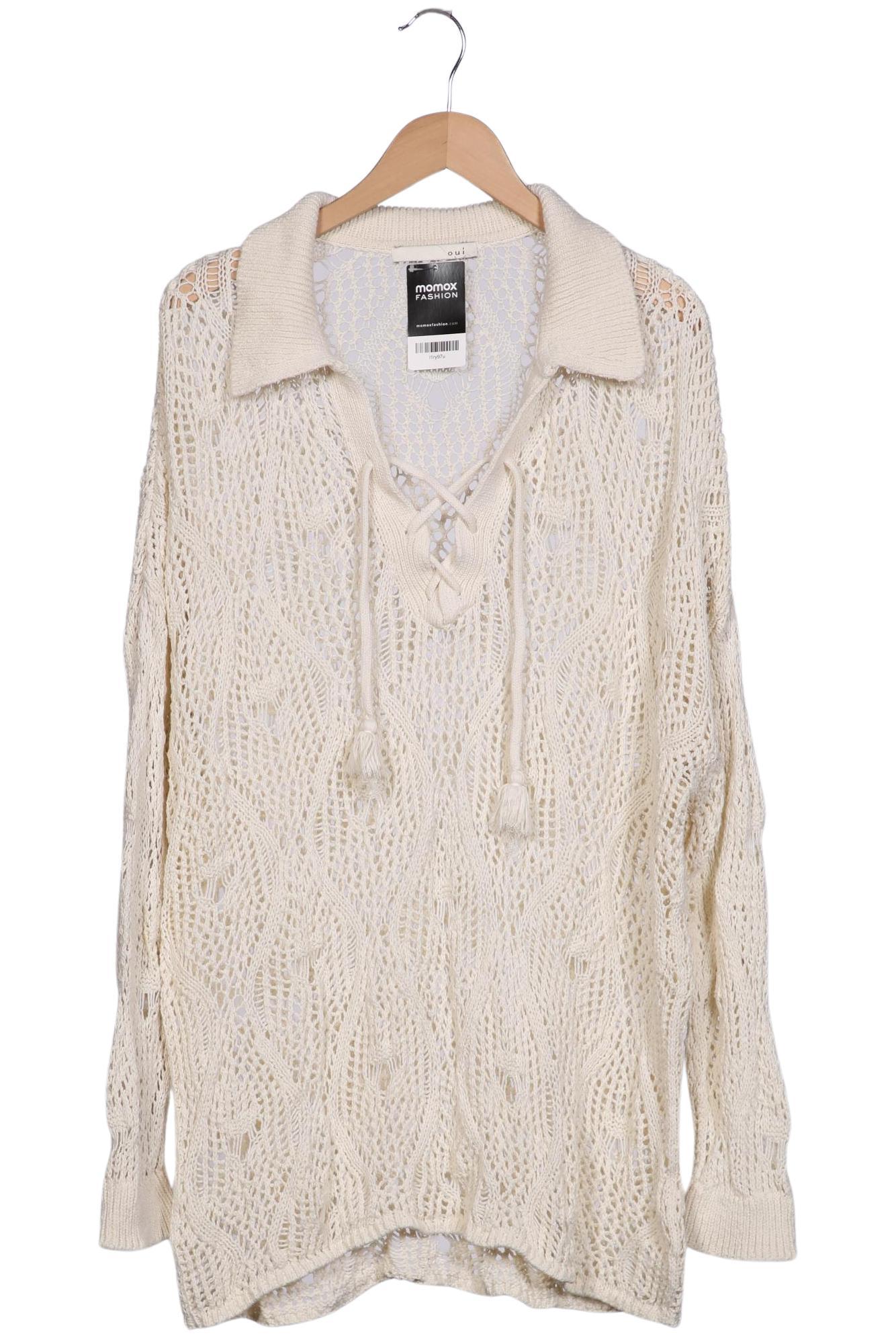 

Oui Damen Pullover, cremeweiß, Gr. 48