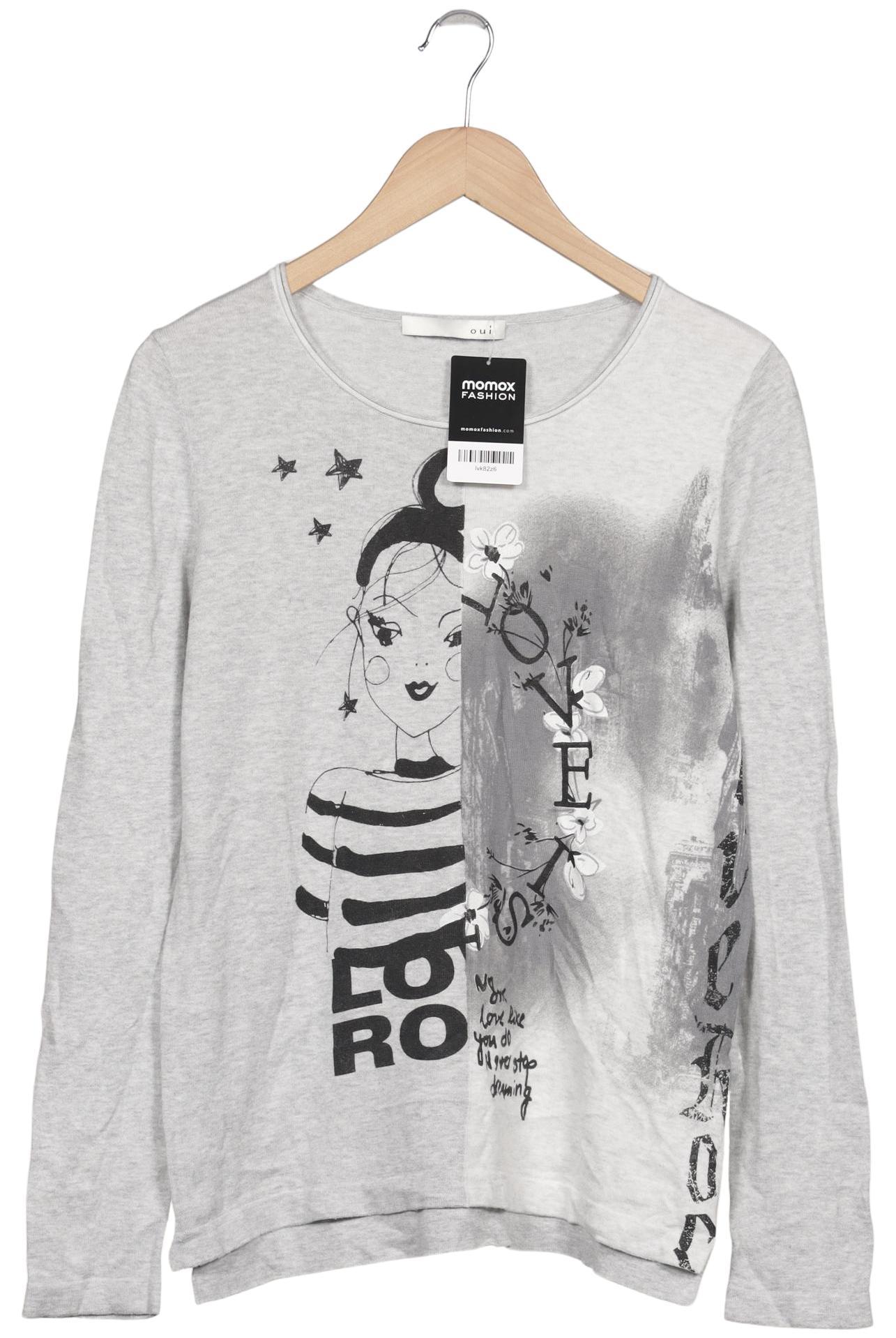 

Oui Damen Pullover, grau, Gr. 36