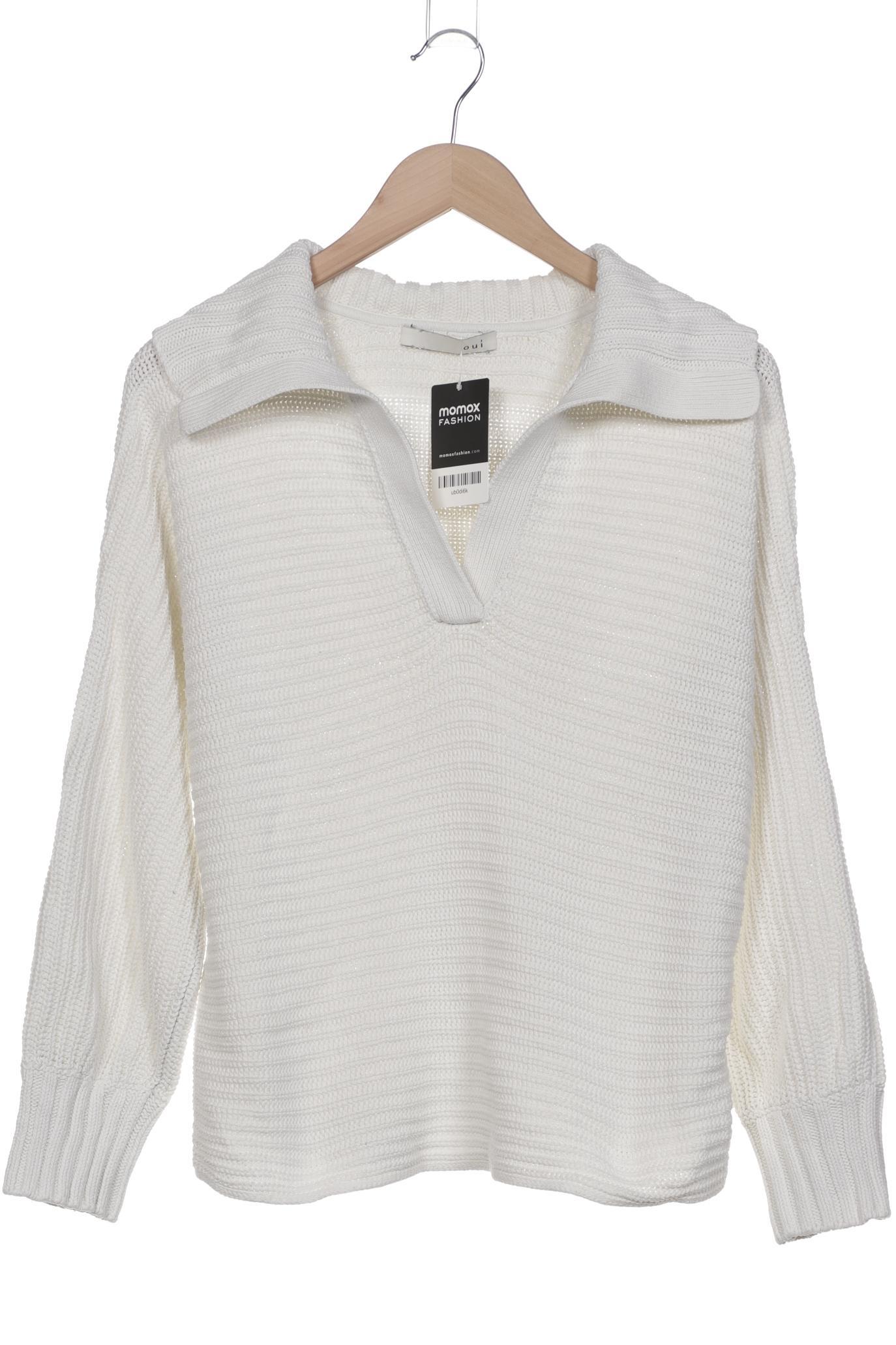 

Oui Damen Pullover, weiß, Gr. 42