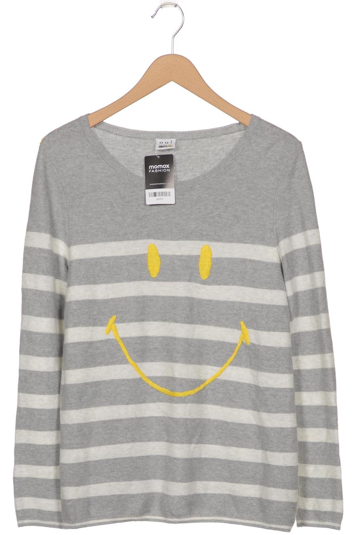 

Oui Damen Pullover, grau, Gr. 42
