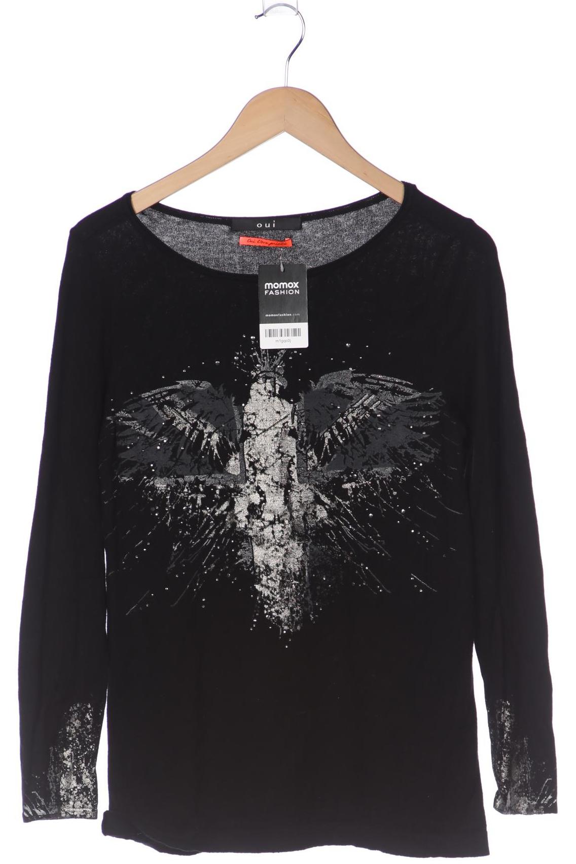 

Oui Damen Pullover, schwarz