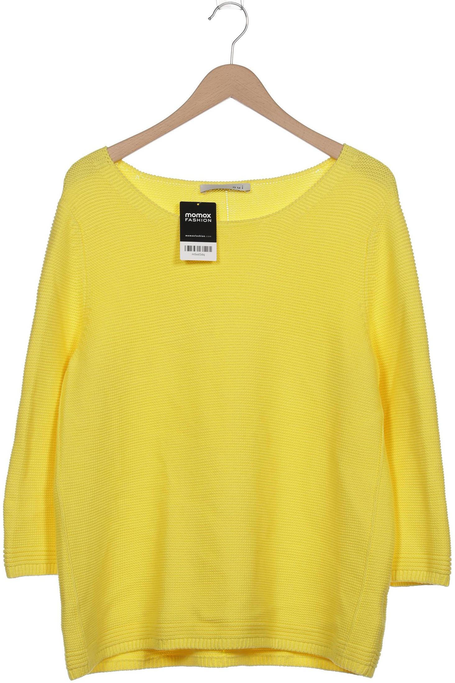 

Oui Damen Pullover, gelb, Gr. 46