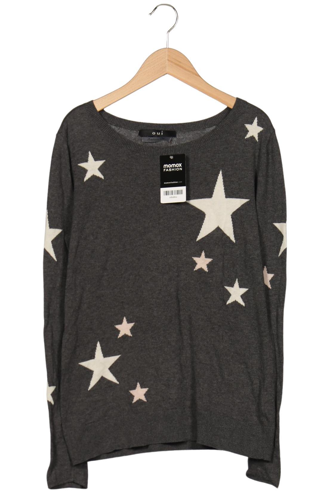 

Oui Damen Pullover, grau, Gr. 36