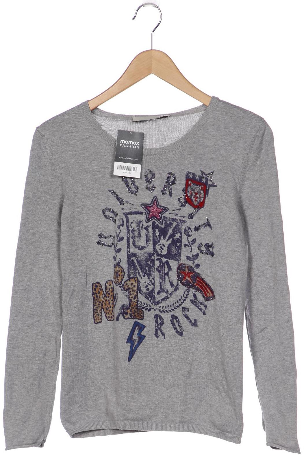 

Oui Damen Pullover, grau, Gr. 38
