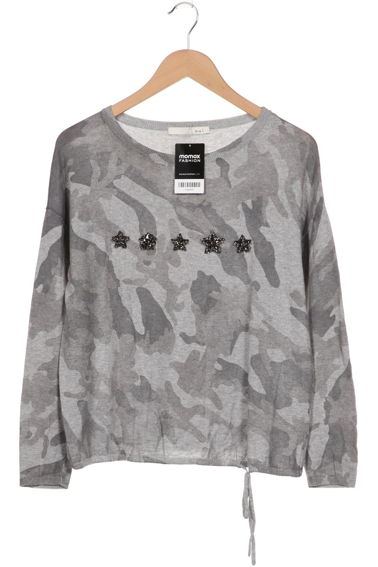 

Oui Damen Pullover, grau, Gr. 36