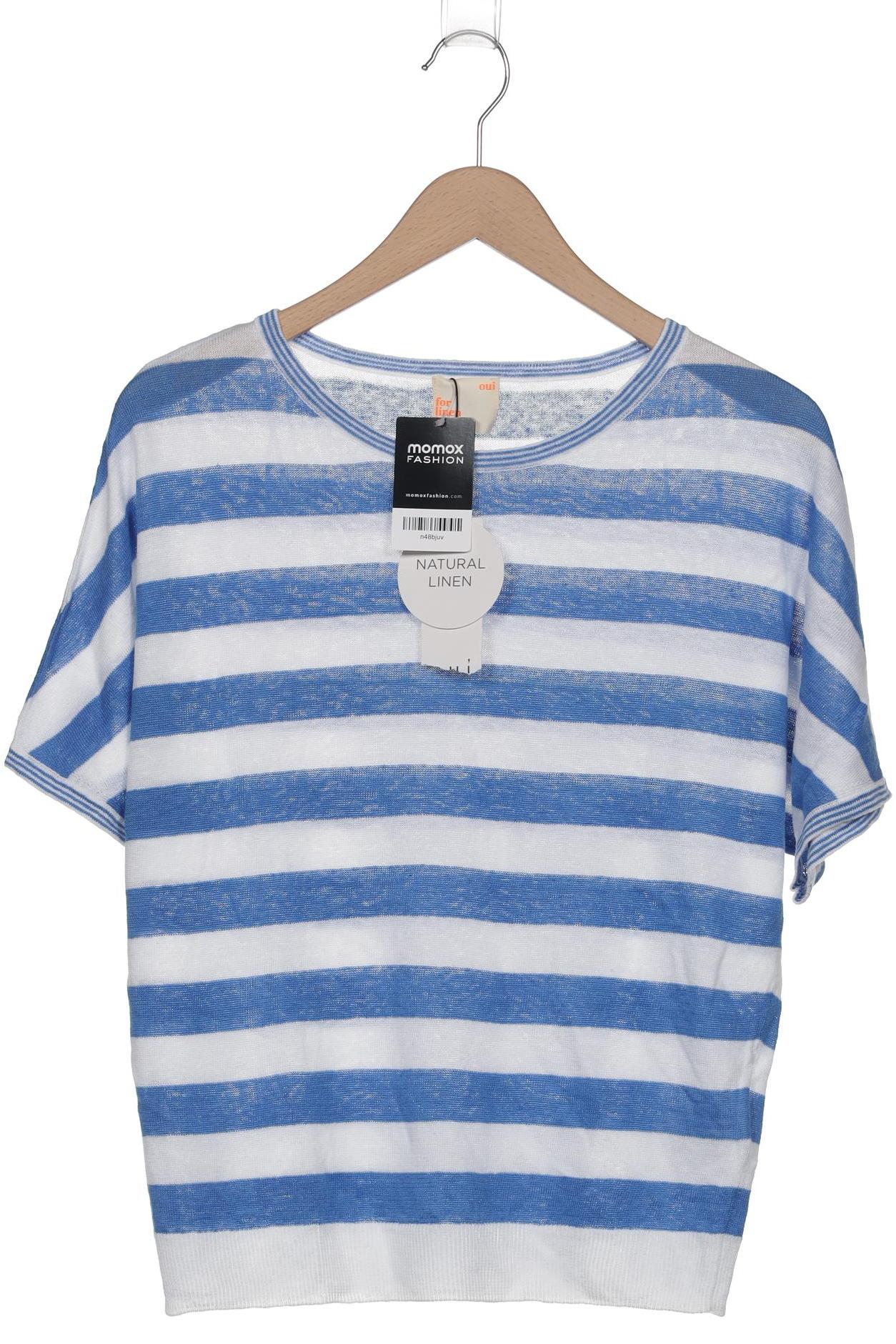 

Oui Damen Pullover, blau, Gr. 34