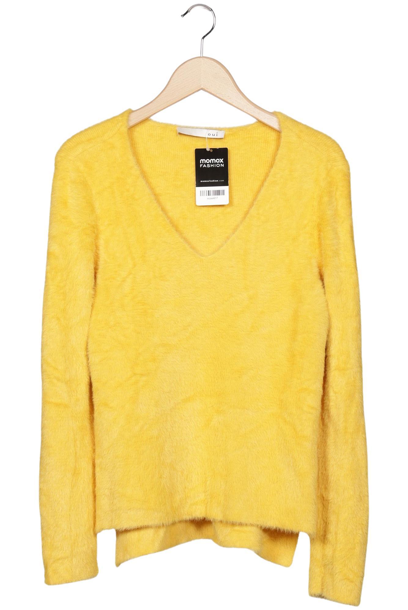 

Oui Damen Pullover, gelb, Gr. 34